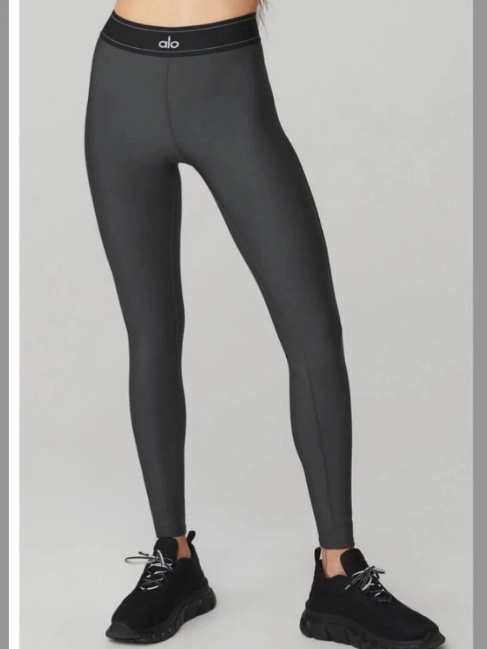 ALO YOGA | Airlift High Waist Suit Up Legging - Anthracite / Black